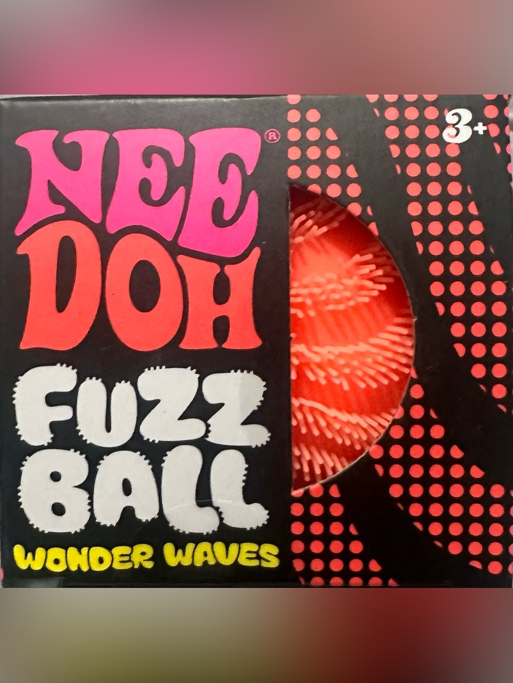 NeeDoh Fuzz Ball Wonder Waves - Red